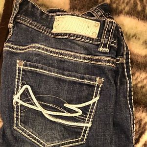 Rock & roll jeans slightly worn